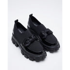 Chic Slip-On Chunky Lug-Sole Loafers
