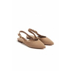Faux Suede Pointed-Toe Slingback Pumps